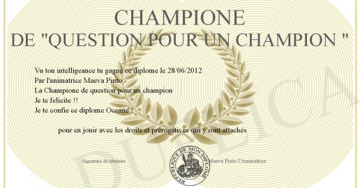 Questionnaire Question Pour Un Champion Junior Pdf Champione de -Question pour un Champion
